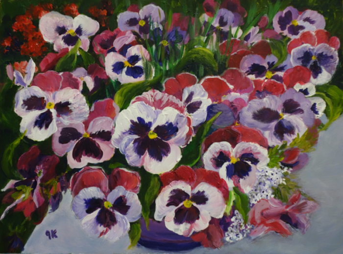 Abundance of Pansies