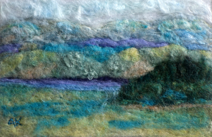 Green Waters (Felted) SOLD