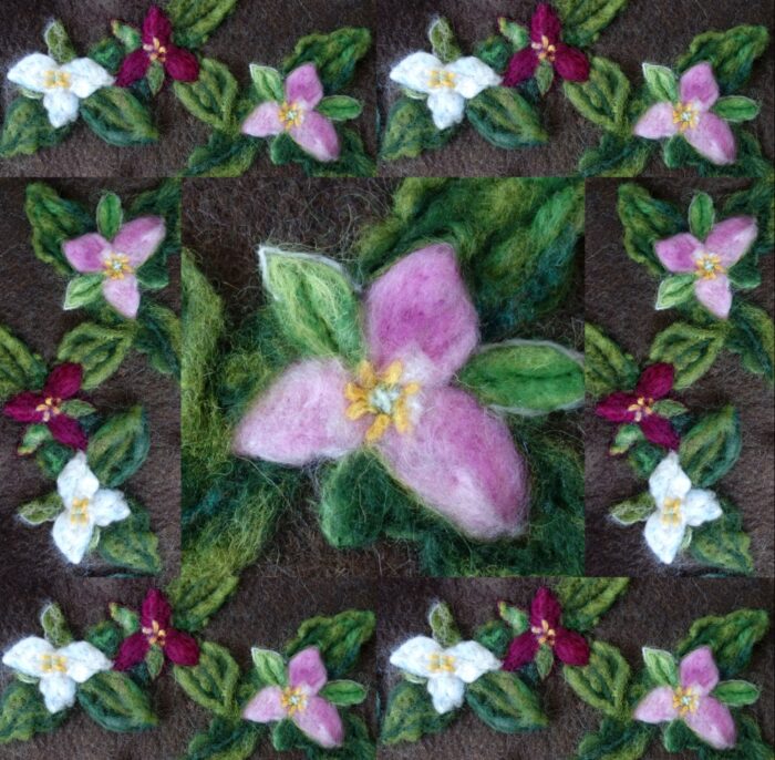 Felting Experience – Spring Centrepiece Mat